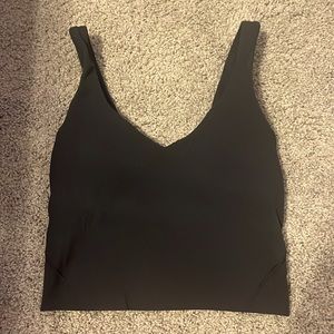 Lululemon black aline tank top • size 2